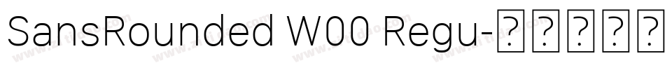 SansRounded W00 Regu字体转换